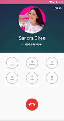 Chamada Falsa da Sandra Cires android App screenshot 1