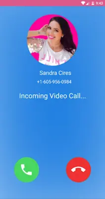 Chamada Falsa da Sandra Cires android App screenshot 2